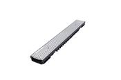 Polypropylene Channel &amp; Galv Perforated Grating 55mm x 1m Class A15