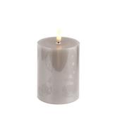 3d Flame LED Candle W/6hr Timer Grey 10cm