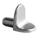 C &amp; C Chrome Shelf Studs 5mm (Pack 25)