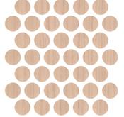 C &amp; C Light Oak Stick On Caps (Pack 100)