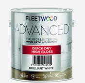 Advanced Quick Dry Paint 1lt Gloss White