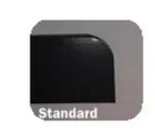 C &amp; C Black Worktop End 40mm