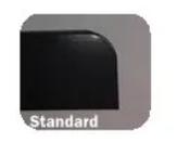 C &amp; C Black Worktop End 30mm