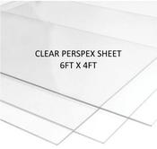 Perspex 6' x 4' x 4mm Clear Polystryene