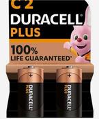 Duracell Plus Power C Size Batteries 2/pack
