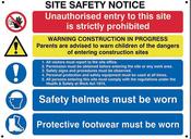Spectrum Site Safety Sign 800 x 600mm 4550