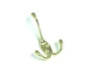 C &amp; C Triple Hook Brass