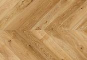 130 x 14mm Barista Chevron Crema /Caramel 0.61m2 130 x 14 x 725mm, Brushed &amp; Matt Lacquered