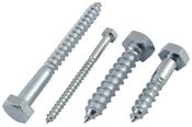 Hex Coach Screws 8 x 100mm Zinc Plated