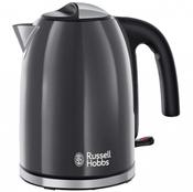 Russell Hobbs Colours Plus Grey Jug Kettle Cordless 3kW Fastboil 360 Degree Swivel