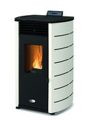 SOLIS Pellet Stove K100 8kW White Panels comes with Commissioning