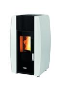 SOLIS Pellet Stove K300 8kW White Panels comes with Commissioning
