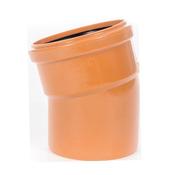 Sewer 160mm x 15deg Short Radius Bend Single Socket
