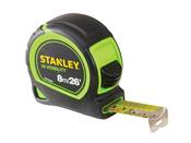 Stanley Hi-Viz Tylon 8m/Ex25mm Tape Bulk Hi - Viz 8m Tape