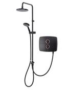 Triton T90SR Pumped Electric Shower with Rain Head - Matt Black 9kw