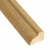 8' x 3/8" x 1/2 Ovolo Glass Bead Moulding White