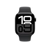 Apple Smartwatch Series 10 GPS 42mm Jet Black Aluminium Case with Black Sport Band - S/M | MWWE3QA/A