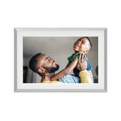 AURA Carver 10.1" Wi-Fi Connected Picture Frame - Clay &amp; Matt White |  UKA900-MWHT