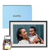 AURA Carver 10.1" Wi-Fi Digital Picture Photo Frame - Gravel &amp; Matt White | UKA900-MBLK