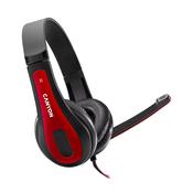 Canyon HSC-1 Wired 3.5mm PC Headset with Microphone - Black &amp; Red | CNS-CHSC1BR