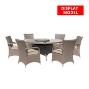 Culcita Casino 6-Seater Rattan Garden Dining Set - DISPLAY MODEL | RADRGY265 image