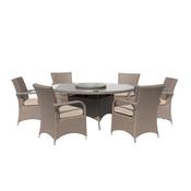 Culcita Casino 6-Seater Rattan Garden Dining Set  | RADRGY265