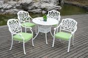 Culcita Florence 4-Seater Cast Aluminium Garden Dining Set | CADRWH383