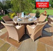 Culcita LIR 6-Seater Rattan Garden Dining Set - DISPLAY MODEL | RADRBR344