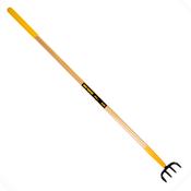 True Temper Cultivator 4 Prong Long Wood Handle image