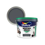 Dulux Weathershield Smooth Masonry Paint 10L - Blackpool Grey | 5911627 image