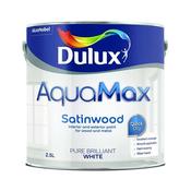 Dulux Aquamax Satinwood Pure Brilliant White 2.5l