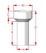 5" x 8" Clay Adaptor External