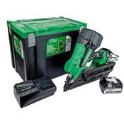 HiKOKI 18v Brushless Framing Nailer with 2 x 5Ah Batteries, Charger &amp; Case | NR1890DC/JPZ