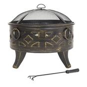 La Hacienda Outdoor Diamond Fire Pit BBQ With Cook Grill | 58091