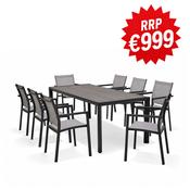 Lifestyle Garden Urbanite 8-Seater Outdoor Summer Garden Furniture Dining Set