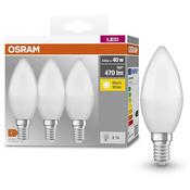 Osram 4.9w Ses LED Candle (3 Pack) Warm White