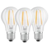 Osram 6.5w Es LED Gls Clear (3 Pack) warm White