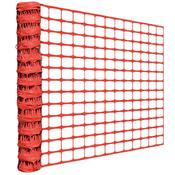 Orange Barrier Fencing - Plastic Safety Netting - Construction Industry Standard | 1m x 50m
