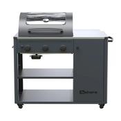 Sahara Arke 3 Burner Gas BBQ - Stainless Steel &amp; Grey | ARKE IE