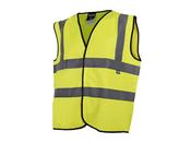 Scan High Visibility Hi Vis Waistcoat Large – Yellow | SCAHVWXLE image