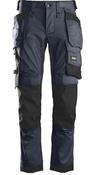 Snickers AW Stretch Trousers Navy/Black Size 48: W33 x L32  image
