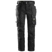 Snickers 6241 AllroundWork Stretch Trousers with Holster Pockets W39 L32 - Black | 62410404056 image