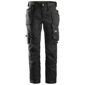 Snickers 6241 AllroundWork Stretch Trousers with Holster Pockets W36 L32 - Black | 62410404052 image