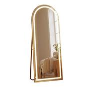 Tara Lane Modena LED Cheval Arch Mirror Gold 160 x 50cm | TL6297 image