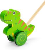 Bigjigs Toys Wooden T-Rex Push Along image