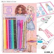Top Model Colouring Book With Pen Set