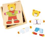 Bigjigs Toys Mr Bear Dress Up Puzzle with Storage Box