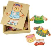 Bigjigs Toys Mrs Bear Dress Up Puzzle with Storage Box