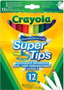 Crayola SuperTips Washable Felt Tip Colouring Pens, Pack of 12