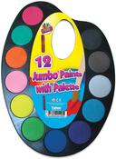 Art Box Jumbo Paints on Palette Watercolour Paint Set